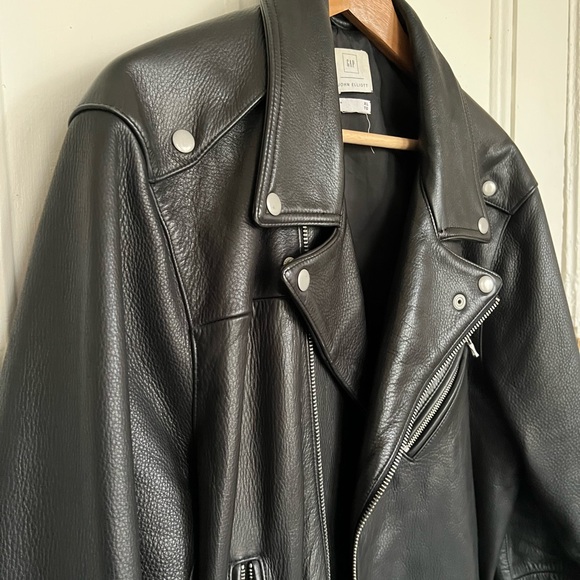 Gap x John Elliot x GQ leather biker jacket. - Picture 8 of 10